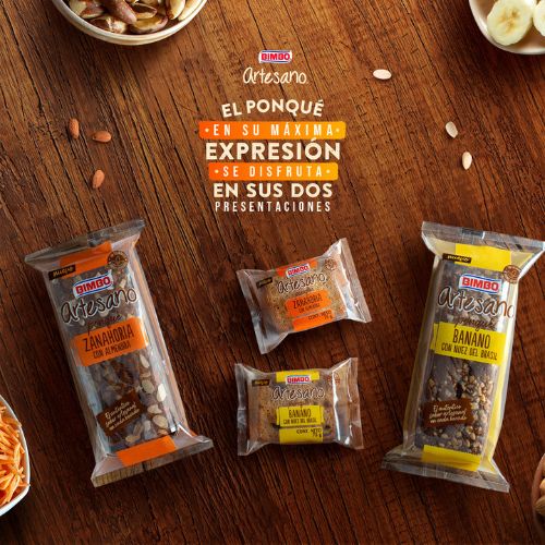 Ponque de Zanahoria con Almendra Bimbo 355gr Snack